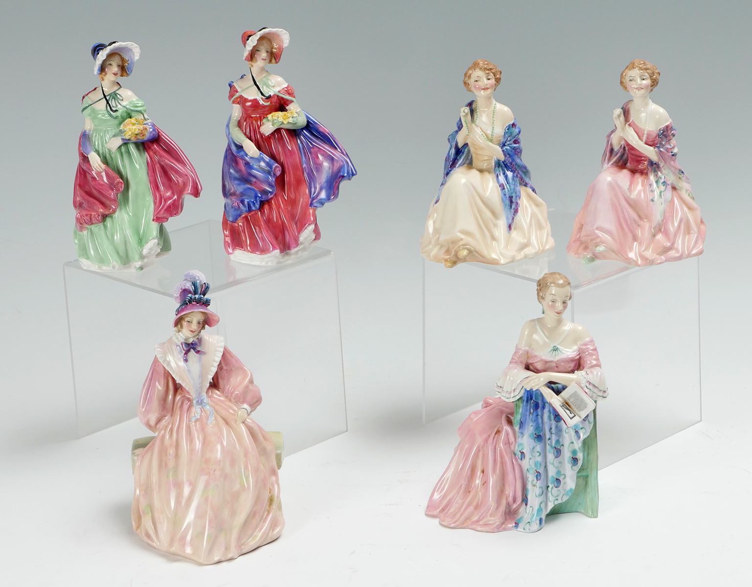 6 PC ROYAL DOULTON LADIES: 1)