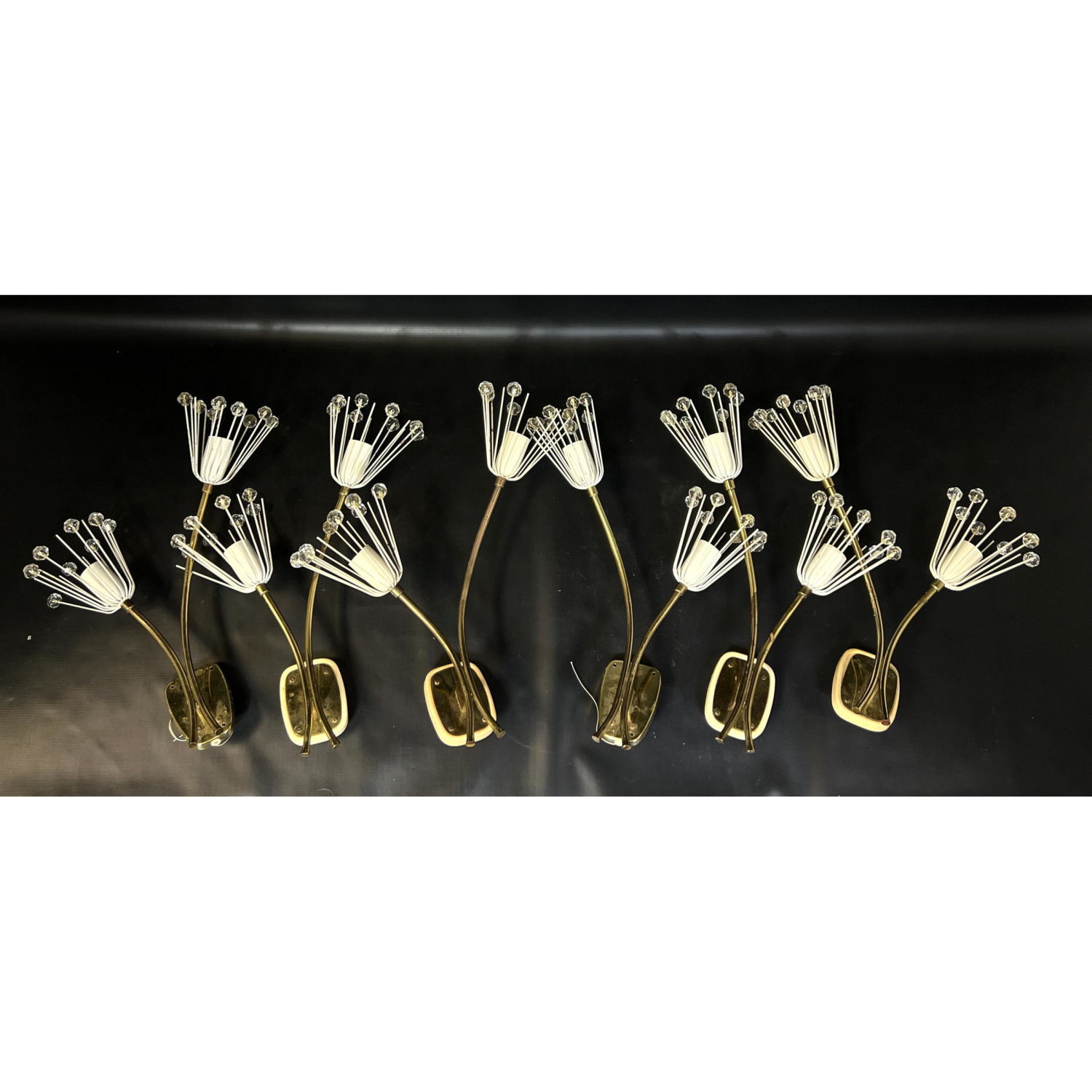 6 pc Rupert Nikoll sconces. 4