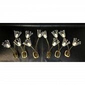 6 pc Rupert Nikoll sconces. 4