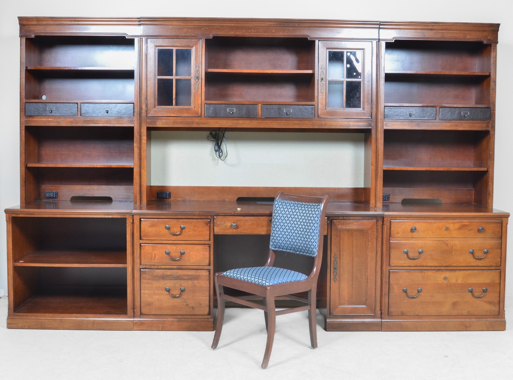 (6) pc Stanley desk wall unit,
