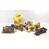 6 pc Vintage Pull Toy Lot. NN
