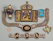 6 PCS, 4 ENAMELED & 2 EGYPTIAN