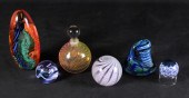 (6) Pcs art glass, c/o Irice I