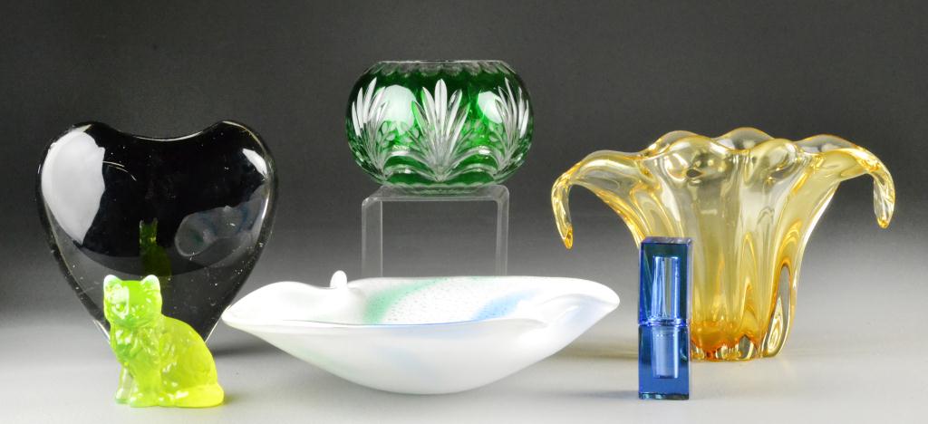 (6) Pcs. Art Glass including