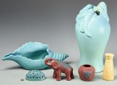 6 PCS ART POTTERY, VAN BRIGGLE