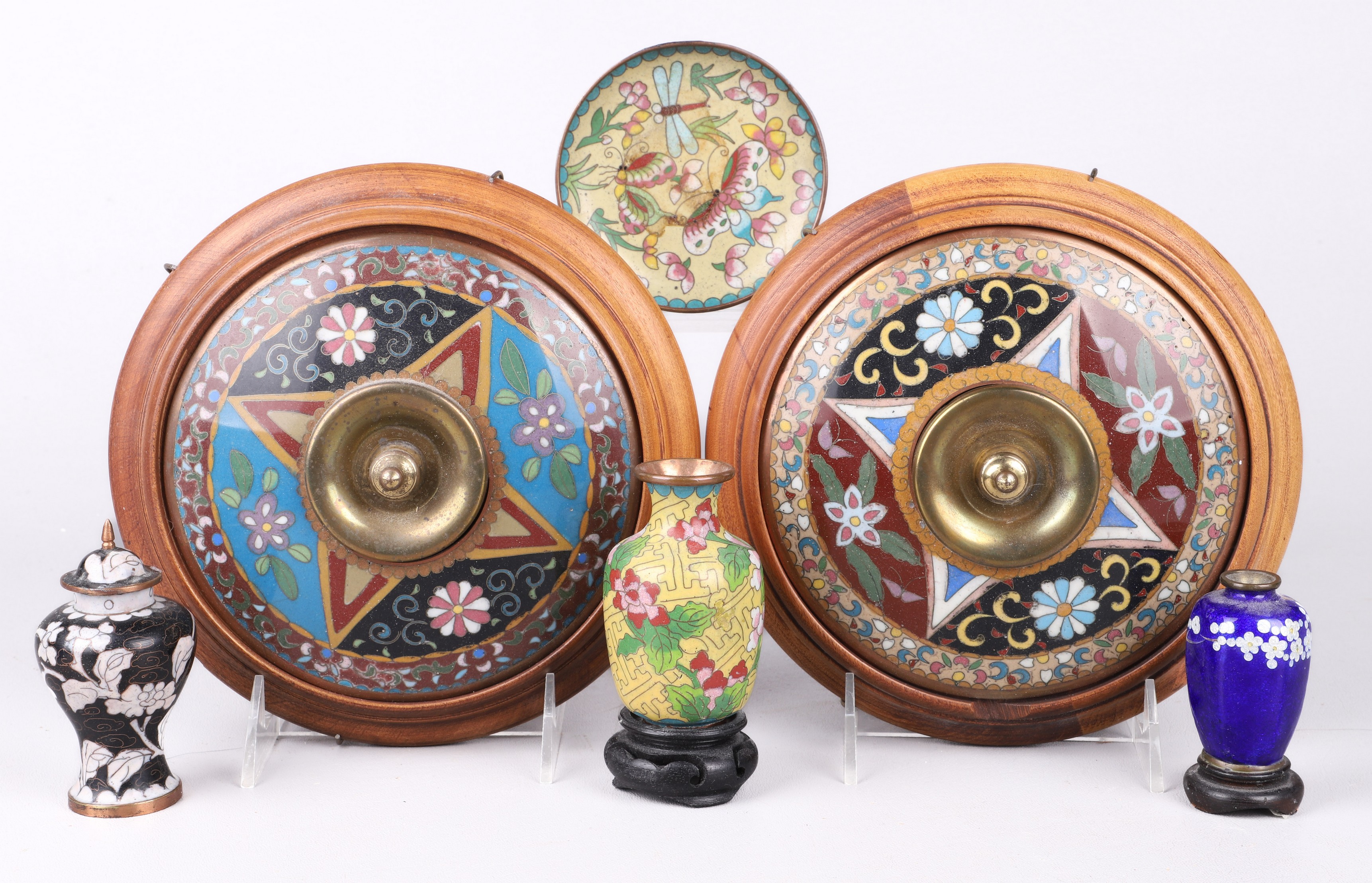 (6) Pcs Asian cloisonne, c/o (2)