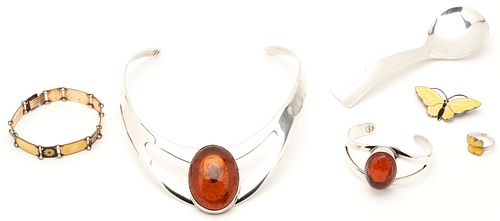6 PCS. ASS. STERLING SILVER,