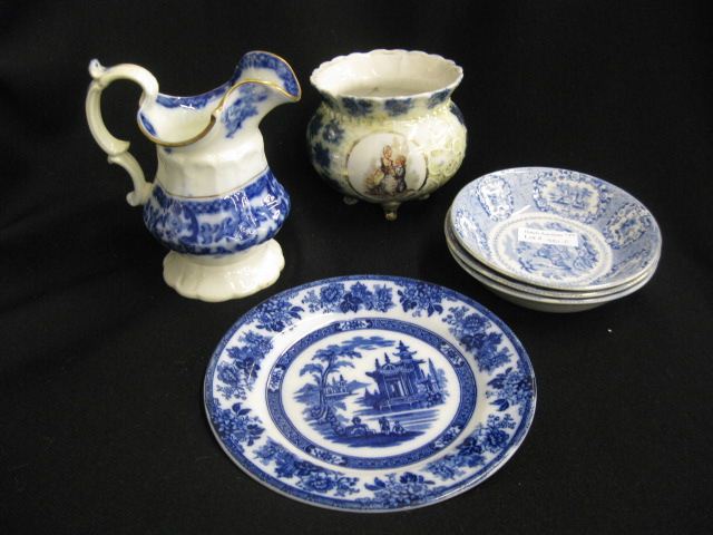 6 pcs. Blue & White