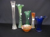 6 pcs. Carnival Glass;cobalt m