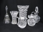 6 pcs. Cut Crystal;bell vases