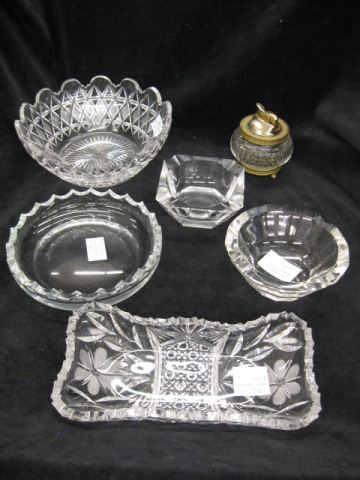 6 pcs. Cut Crystal;fruit bowl