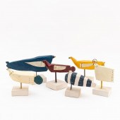 6 PCS, DAN HALE FOLK ART PAINT