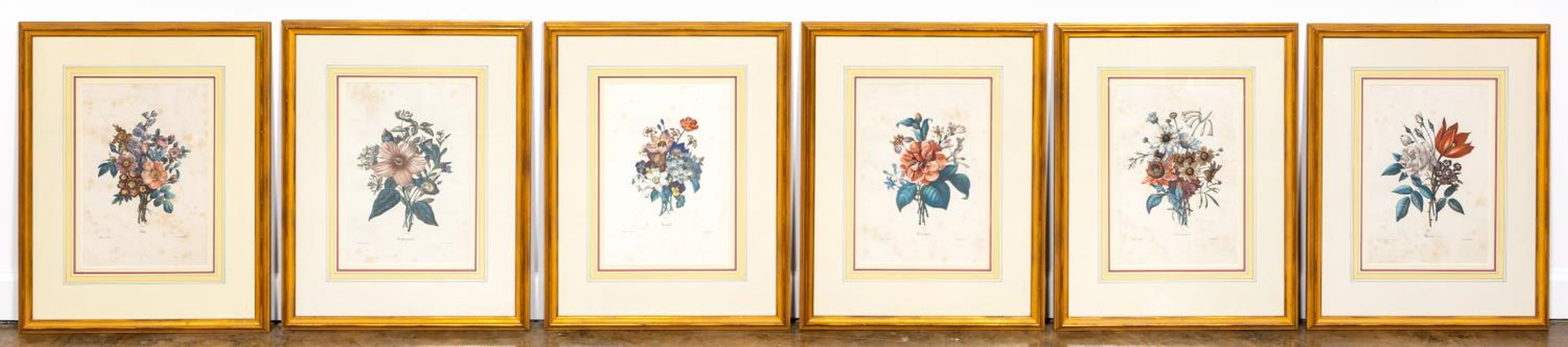 6 PCS, FLORAL BOTANICAL PRINTS,