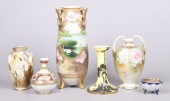(6) Pcs hand painted Nippon po
