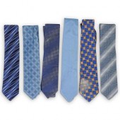(6 PCS) LANVIN SILK NECKTIE GR