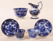 6 PCS. OF FLOW BLUE "CHAPOO" I