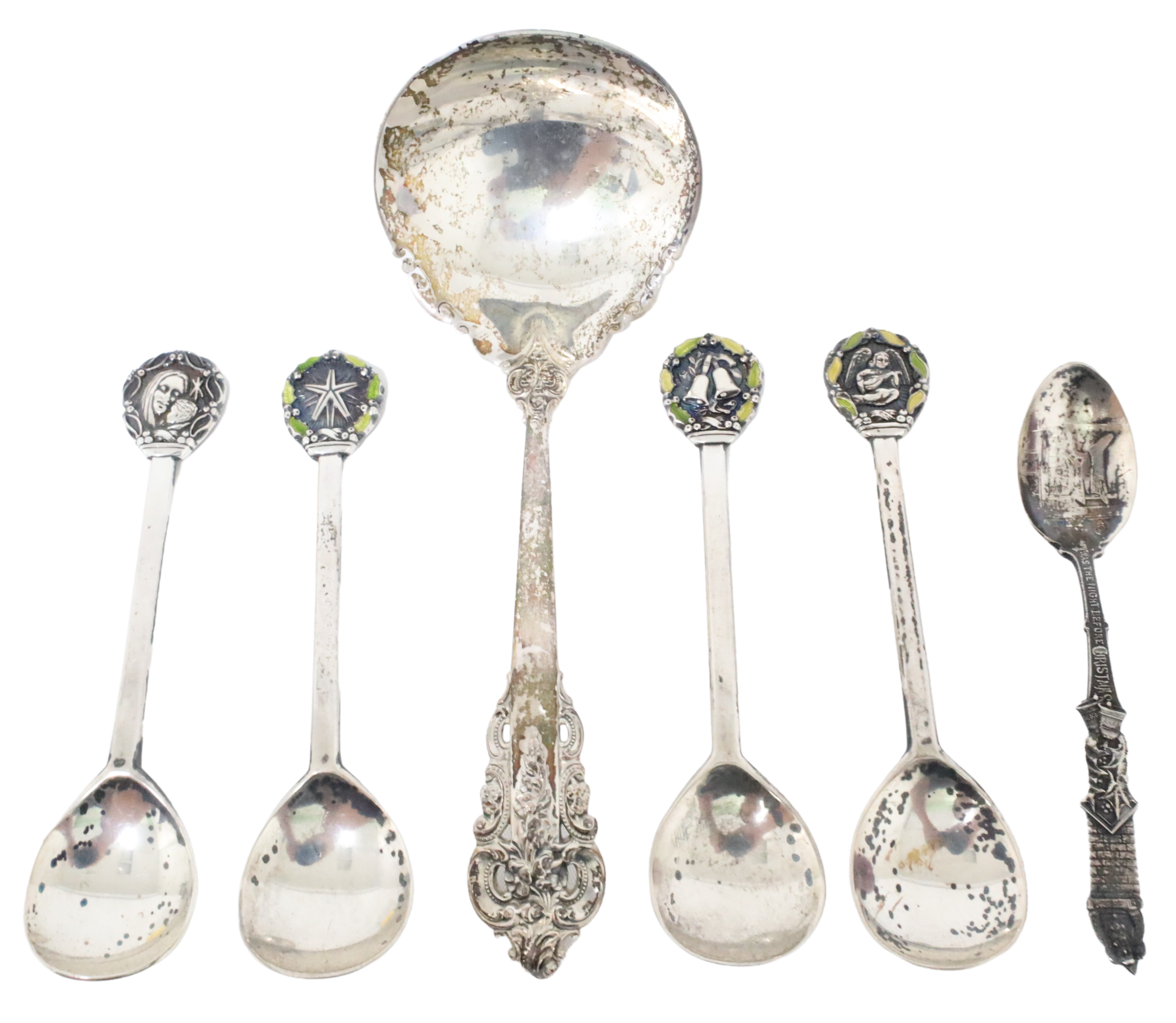 6 PCS OF STERLING SILVER A six