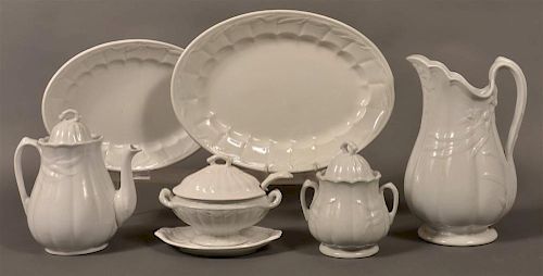6 PCS. OF WHEAT PATTERN WHITE