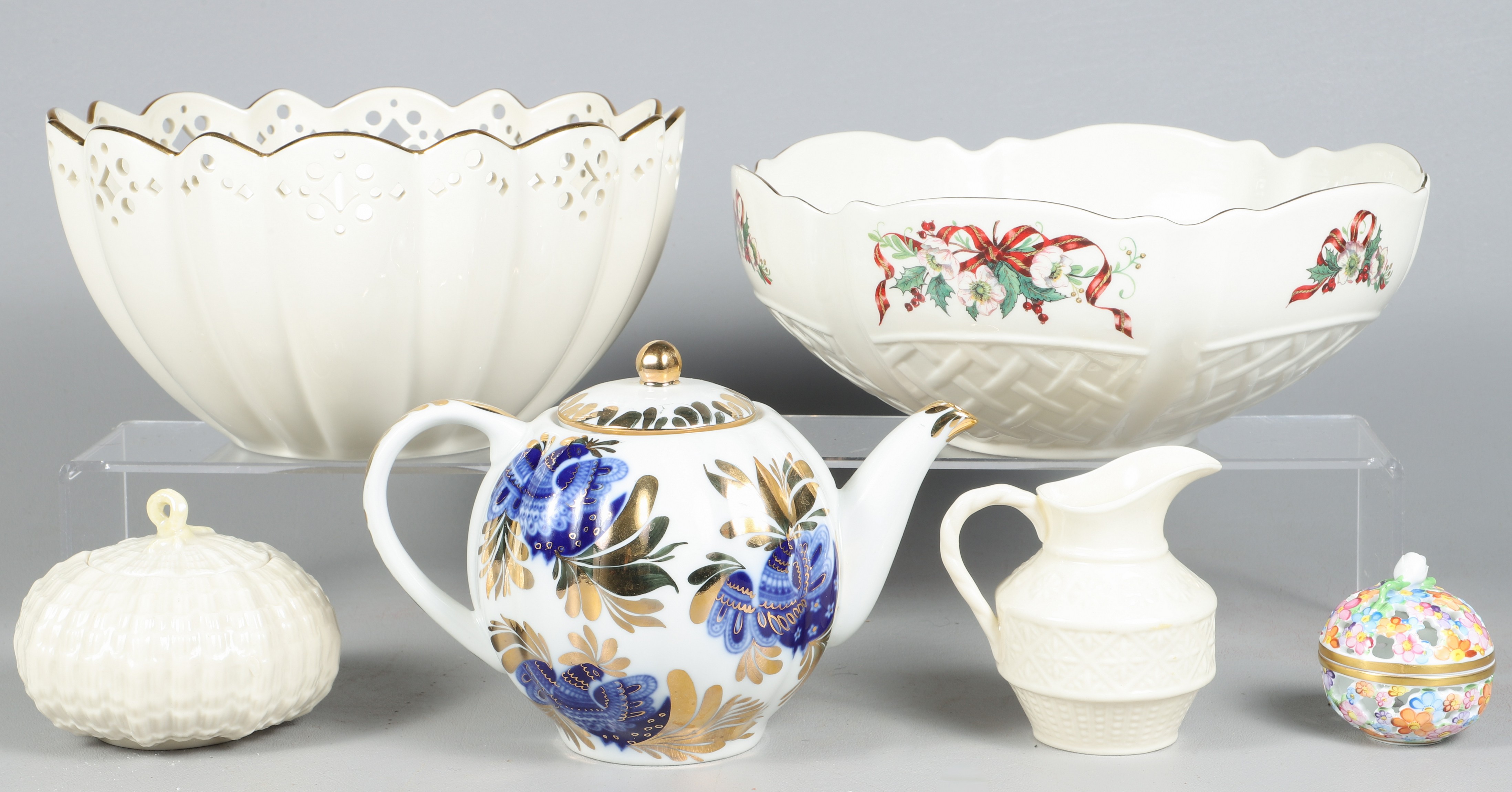 (6) Pcs porcelain, c/o Herend