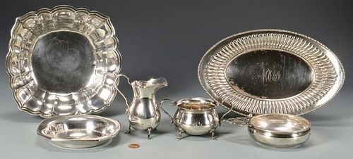 6 PCS STERLING HOLLOWAREGrouping of