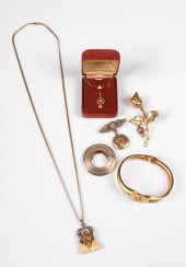 (6) Pcs vintage BPOE jewelry t