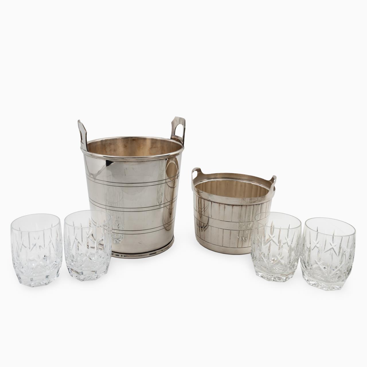 6 PCS, WATERFORD CRYSTAL, BARKER