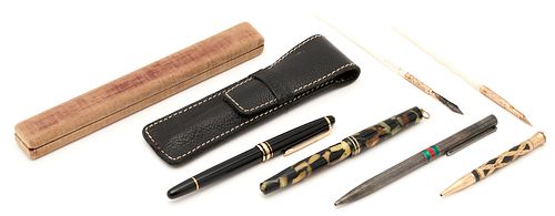 6 PENS INCL. MONTBLANC, GUCCI,