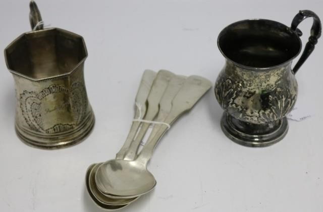 6 PIECE COIN SILVER LOT TO
