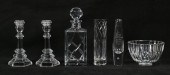 6 PIECE CRYSTAL LOT STEUBEN, T