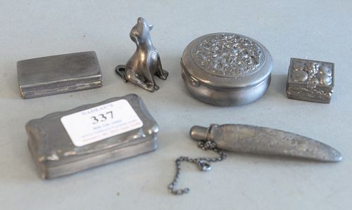6 PIECE GROUP OF SILVER TO
