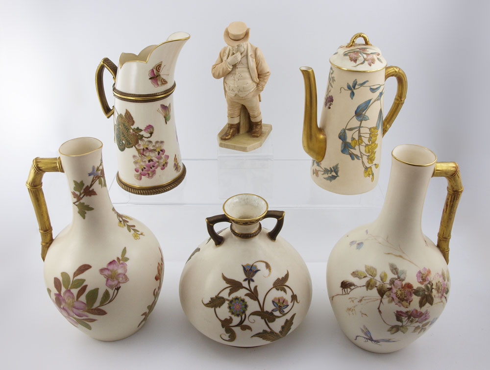 6 PIECE GROUP ROYAL WORCESTER: Fine