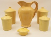 6 PIECE LOT OF POTTERY SIX PIE