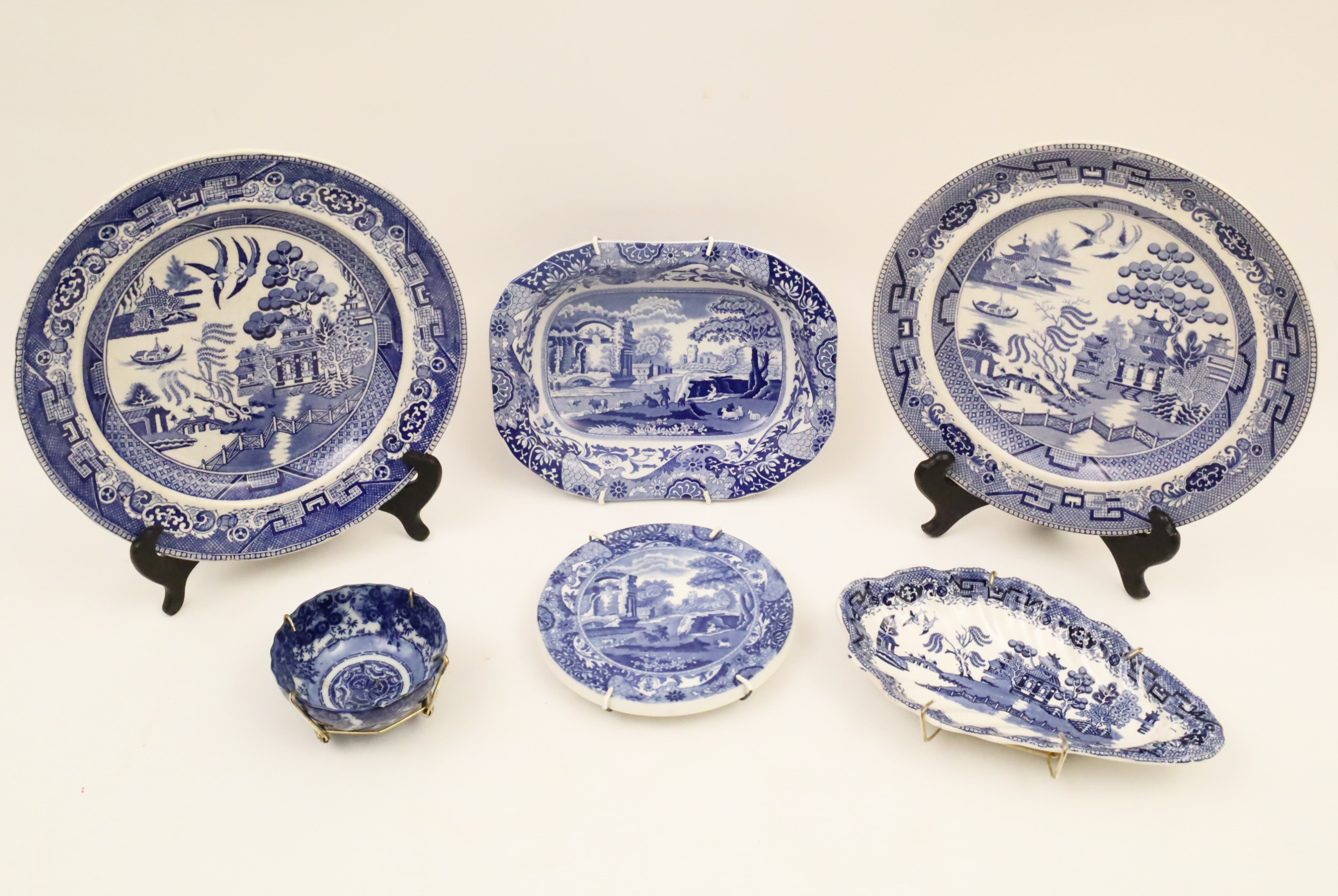 6 PIECE MISC. LOT OF ENGLISH BLUE