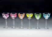 6 PIECE MOSER STEMWARE SET: Co