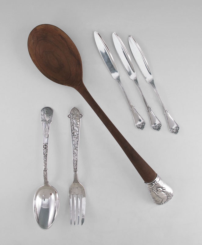 6 PIECE TIFFANY & GORHAM STERLING