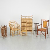 (6) PIECE VINTAGE BAMBOO FURNI