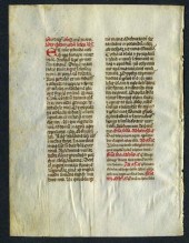 6 pieces.  Incunabula Leaves &