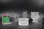 6 PIECES OF MODERN LALIQUE CRY