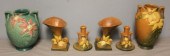 6 Pieces of Roseville Art Pott