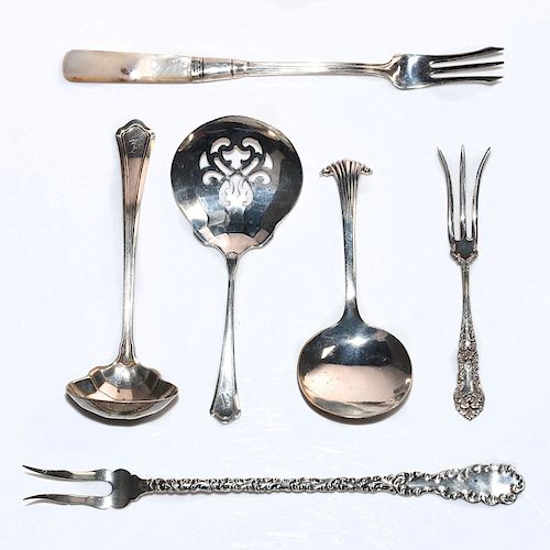 6 PIECES, STERLING SILVER
