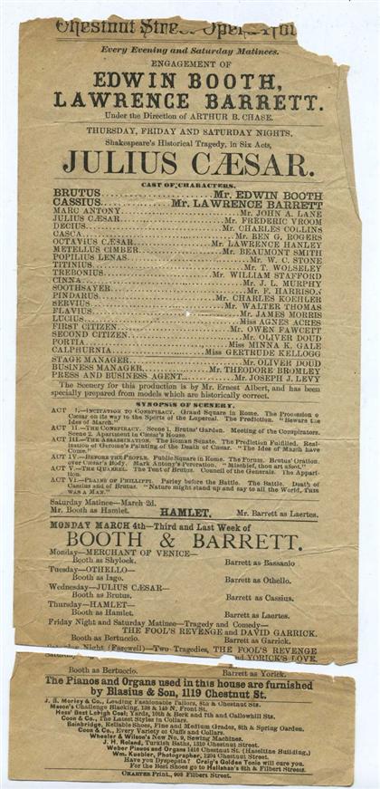 6 pieces.  Theatre Playbills -