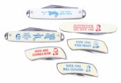 (6) Political pocket knives, c