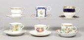 (6) Porcelain demitasse cup &