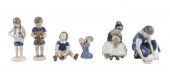 (6) Porcelain figurines, c/o R