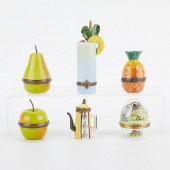 6 PORCELAIN LIMOGES AND HALCYO
