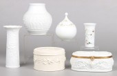 (6) Porcelain vases and boxes