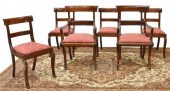 (6) REGENCY STYLE MAHOGANY DIN