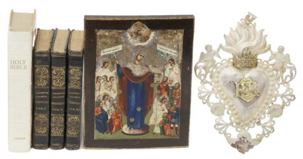 (6) RELIGIOUS ITEMS & LEATHER