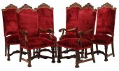 (6) RENAISSANCE STYLE CARVED D