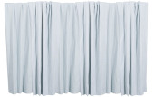 6 ROBIN EGG BLUE DRAPES WITH V